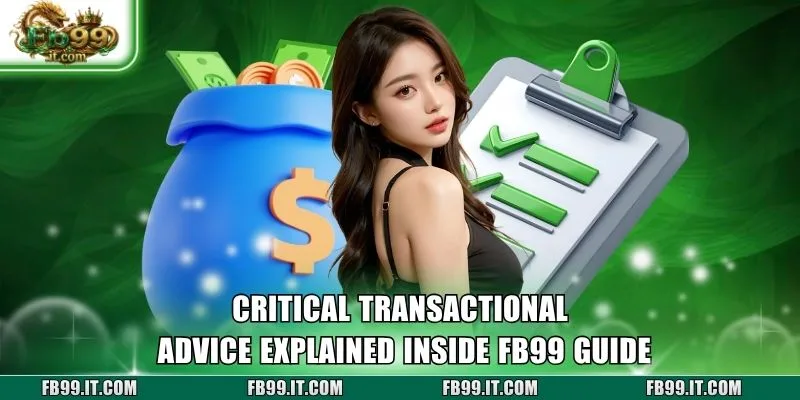 Critical transactional advice explained inside FB99 Guide