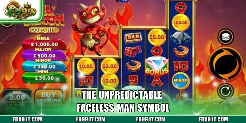 The unpredictable faceless man symbol